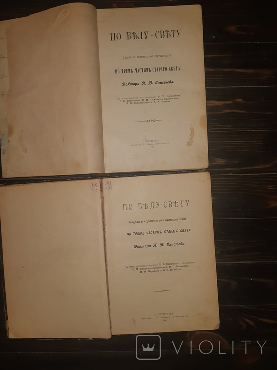 1893 По Белу-свету. По трём частям старого света 1-2 тома, фото №2