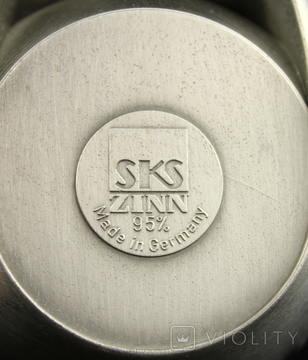 Коллекционная оловянная пивная кружка SKS. Охота. Германия., фото №10