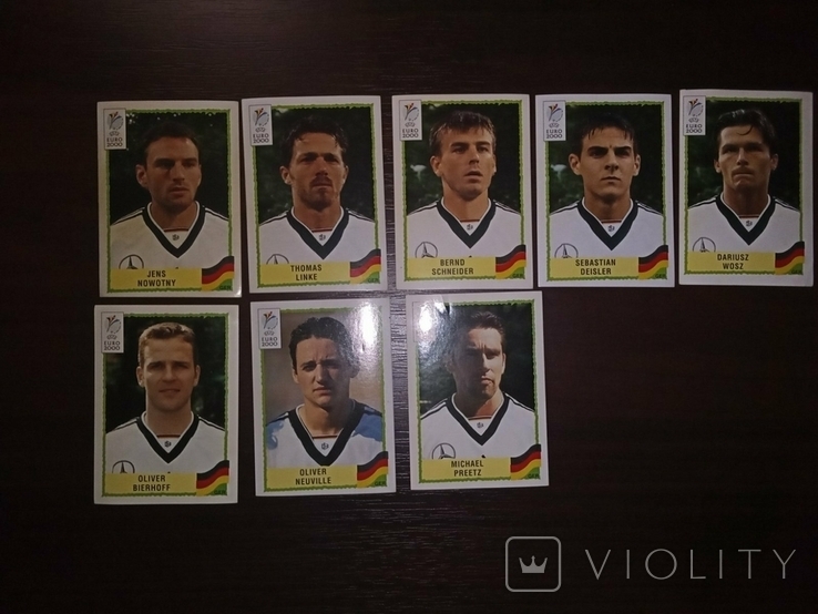 Наклейки Euro 2000 Panini Германия 8 штук