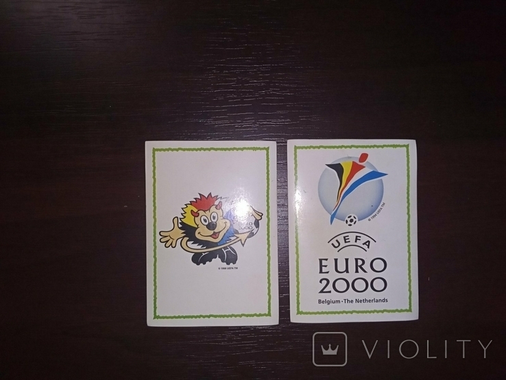 Наклейки Euro 2000 Panini 1 и 2 номер