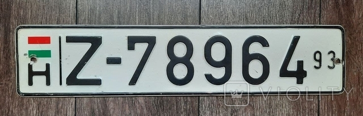 Номерной знак Угорщины