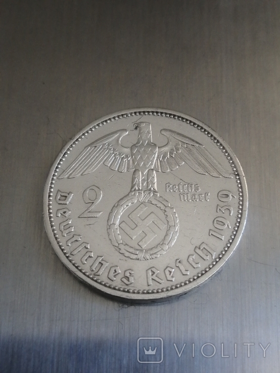 2 рейс марки, Гинденбург,1939(А) 7.94(Ag)грам серебра