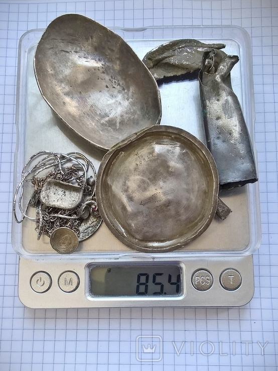 Серебро на лом 85,4 грамма., фото №3