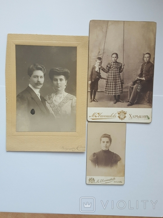 3 фото из архива Ольги И.Фото М.Овчинников 1896,1901 Ф-я Модерн 1910