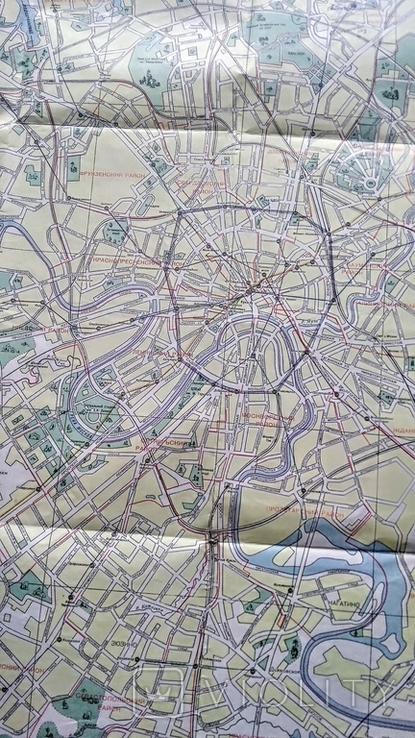 Карта.Схематический план Москва 1977 г., photo number 6
