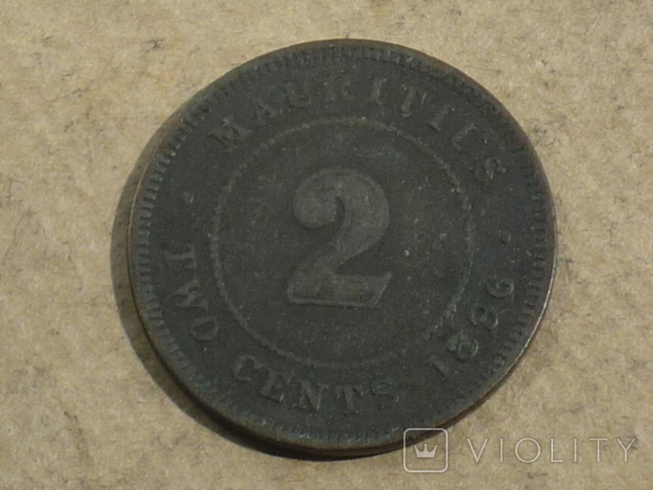 Маврикий. 2 цента 1896г., фото №4