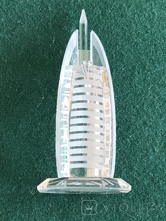 Настольный сувенир, Дубай ( стекло) 12 см б/у, фото №2