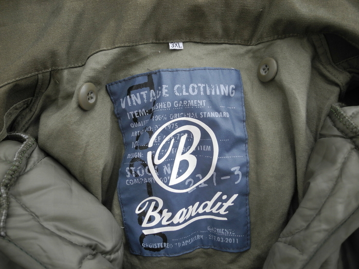 Куртка Brandit M-65 р. 3XL утепленная ( НОВОЕ ), фото №5