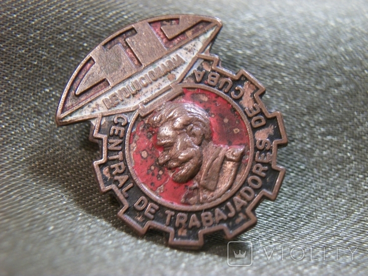 21А54 Знак. СТС, революция, Куба, Фидель Кастро. Тяжелый металл, фото №3