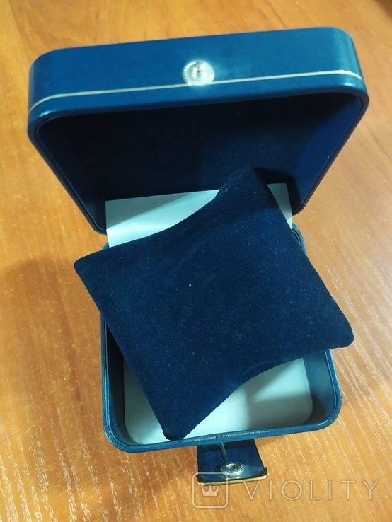Коробка для годинників, ювелірних прикрас, біжутерії синього кольору