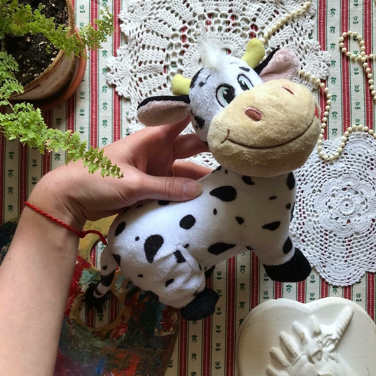 Мягкая игрушка корова коровка, фото №2