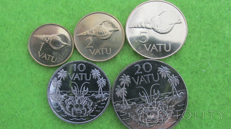 Вануату набор монет 5 шт