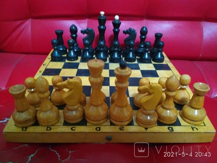 Шахматы большие деревянные, фото №2