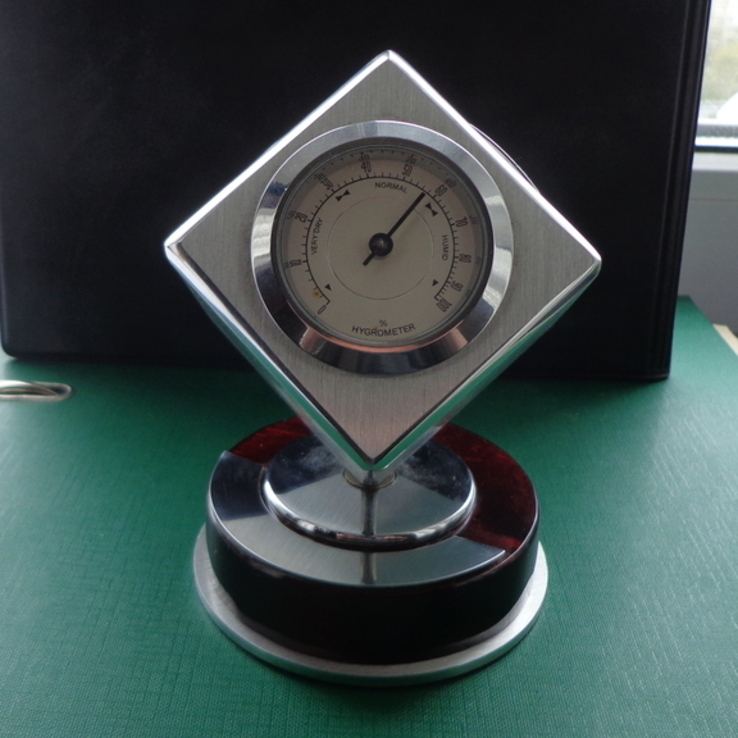 Метеостанція кабінетна гігрометр годинник термрметр, photo number 2