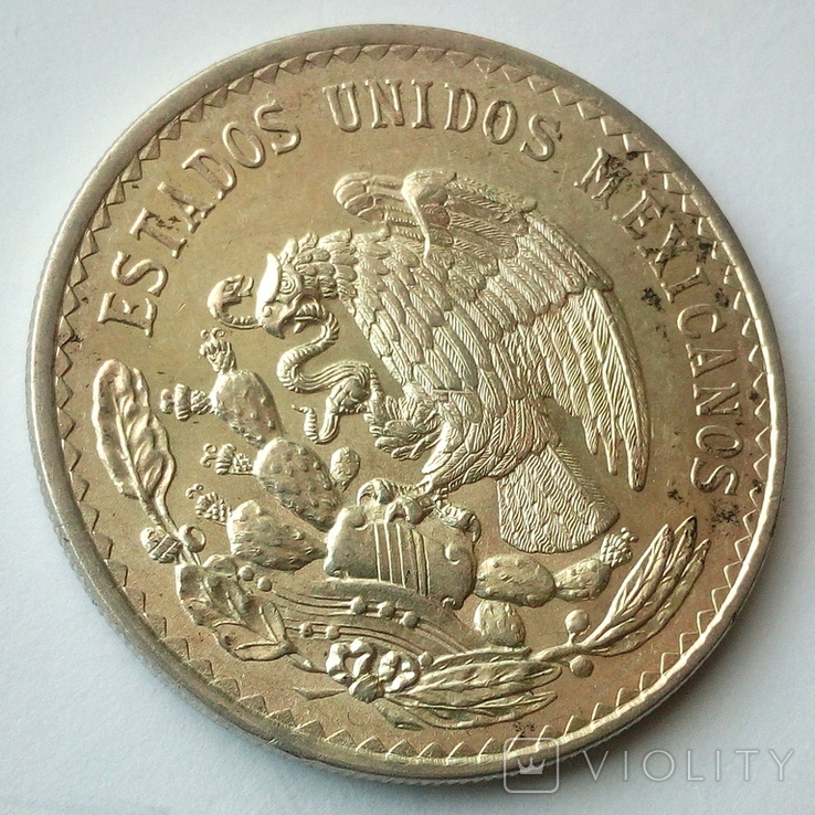 Мексика 1 песо 1947 г. серебро, фото №7