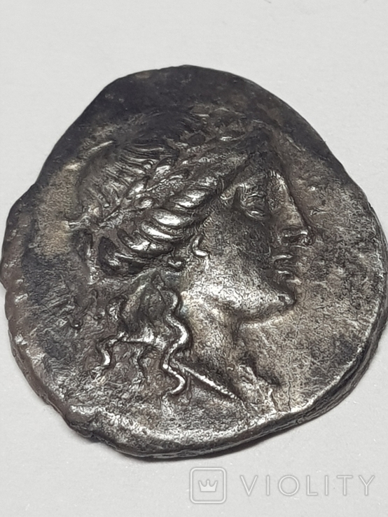 Драхма Фессонія-200р.до.н.е-срібло., фото №2