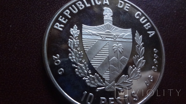 10 песос 2004 Куба серебро (8.4.10), фото №5