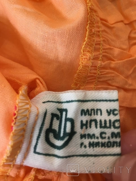 2 Советских платья для девочки с тесьмой в украинском стиле, фото №4