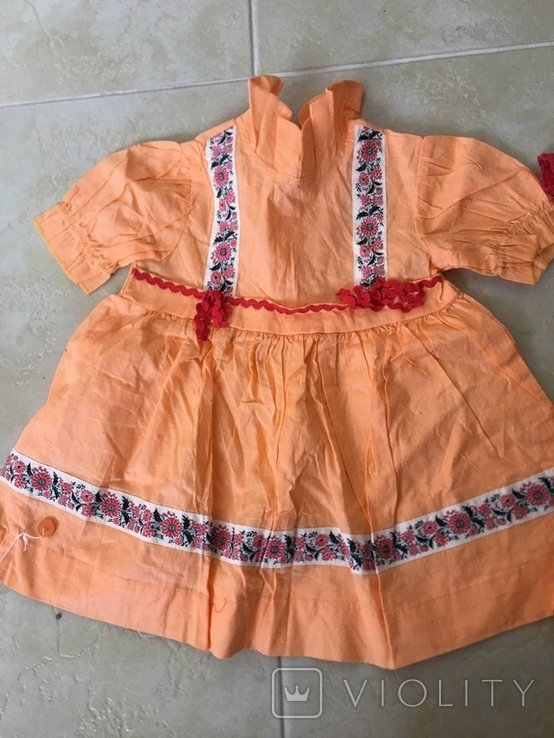 2 Советских платья для девочки с тесьмой в украинском стиле, фото №13