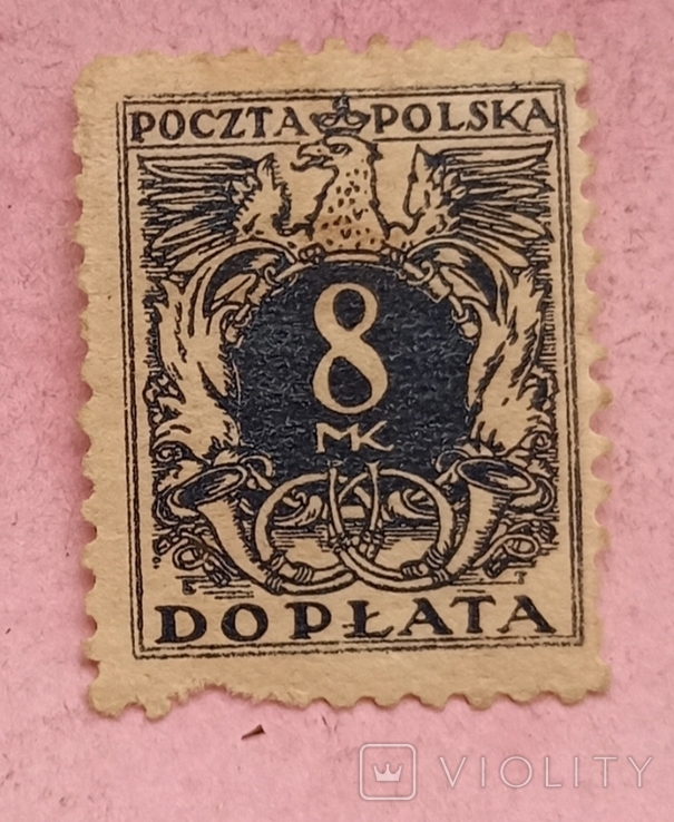 Почтовая марка Польша, доплата, 1919 год.