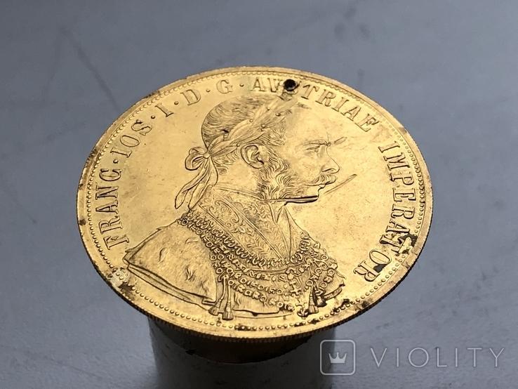 4 дуката 1911 год , Австро-Венгрия , золото, фото №4
