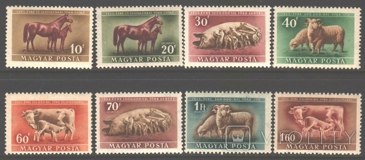 Венгрия. 1951. Фауна, животноводство *.