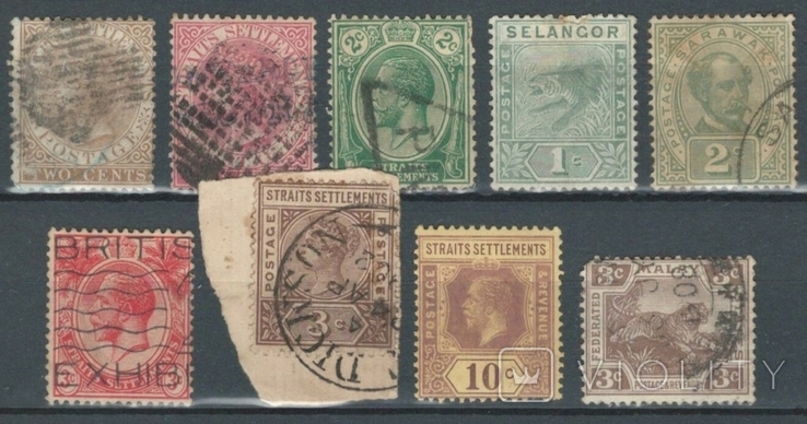 Е12 Британские колонии. Малайские княжества 1867-1923