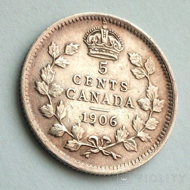 Канада 5 центов 1906 г., фото №6