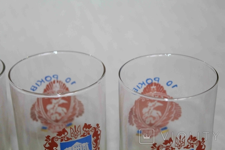 10 років ГУБОЗ МВС Тернопіль. 6 склянок. Подарунковий набір, фото №9