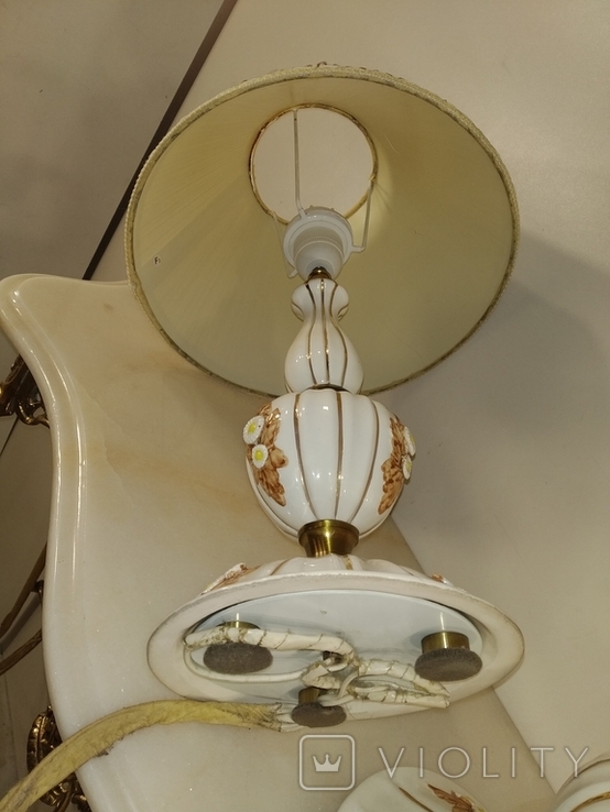Лампы-торшеры с бронзой и керамикой арт. 0712, фото №4