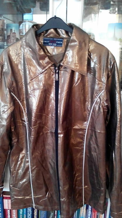 Куртка новая модного бронзового цвета р 48., фото №3