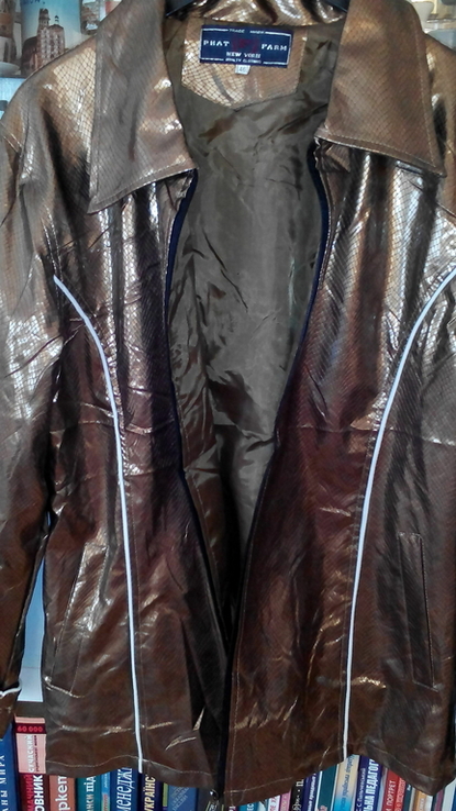 Куртка новая модного бронзового цвета р 48., фото №6