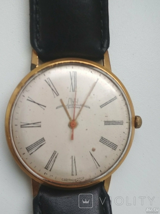 Часы мужские "Луч" 1960 - х годов СССР позолота, фото №2