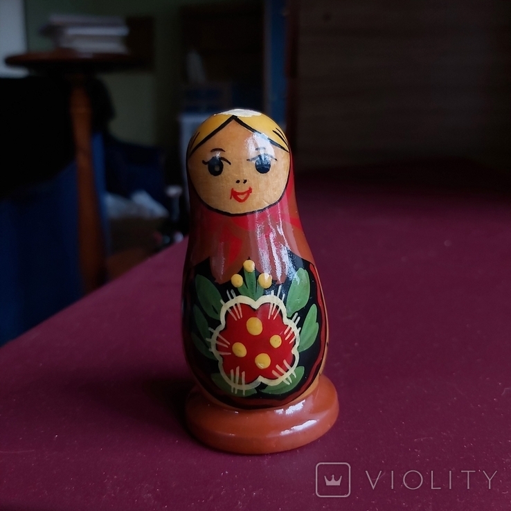 Кукла деревянная Матрёшка СССР, фото №2