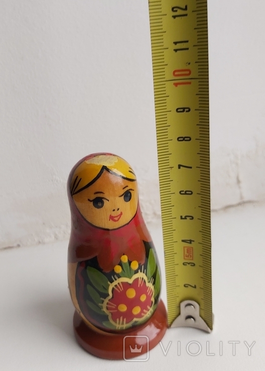 Кукла деревянная Матрёшка СССР, фото №3