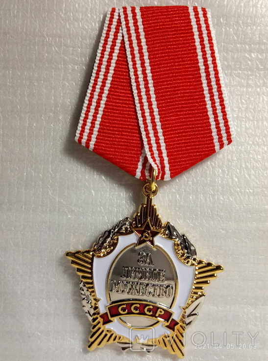 Медаль за личное мужество F181копия, фото №2