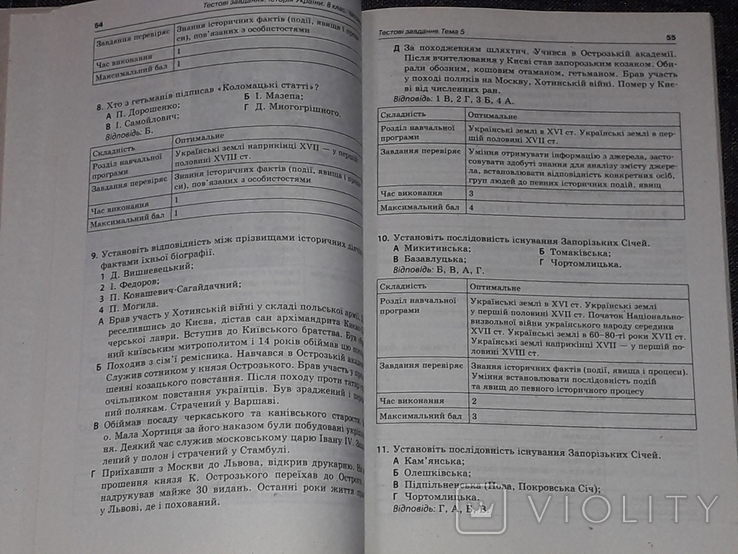 О. П. Мокрогуз - Тестові завдання. Історія України 8 клас 2014 рік, фото №5