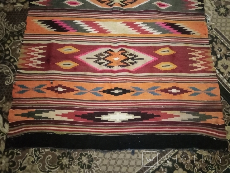 Гуцульский старый коврик ручной работы.., фото №4