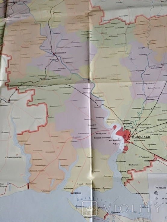 Карта Миколаївської області 1978 року, фото №8