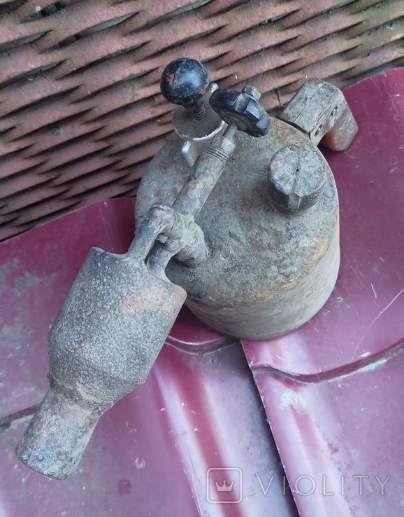 Бензиновая паяльная Советская лампа, фото №3