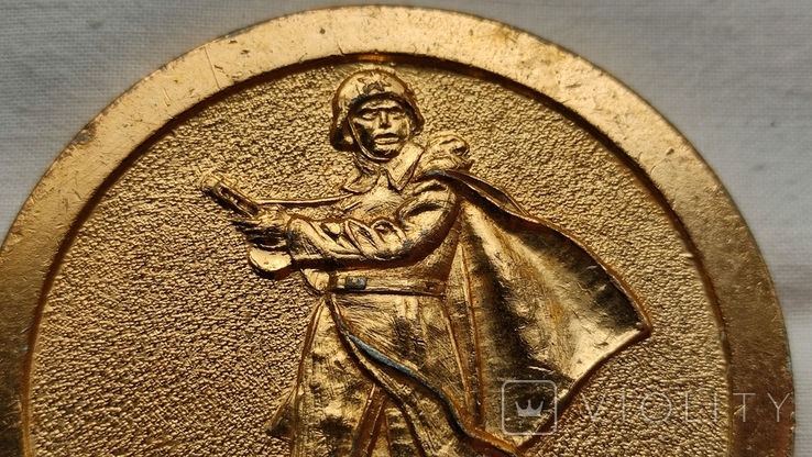 3959 настольная медаль легкий металл алюм 25 лет освобождения Кировограда 1944 1969, фото №3
