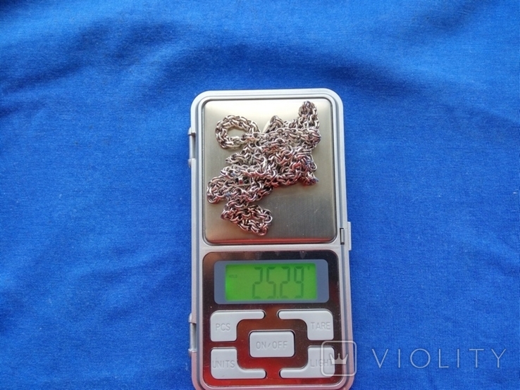Цепочка серебряная ( 63 см ) ( вес 25 грамма ) ( 925 проба ) ( ширина 5 мм ), фото №4