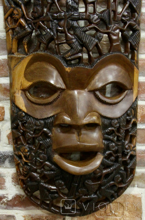 Африканская маска (Малави) 102см*48см*15см, фото №5