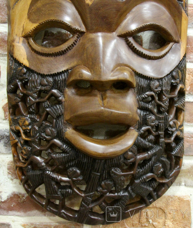 Африканская маска (Малави) 102см*48см*15см, фото №9