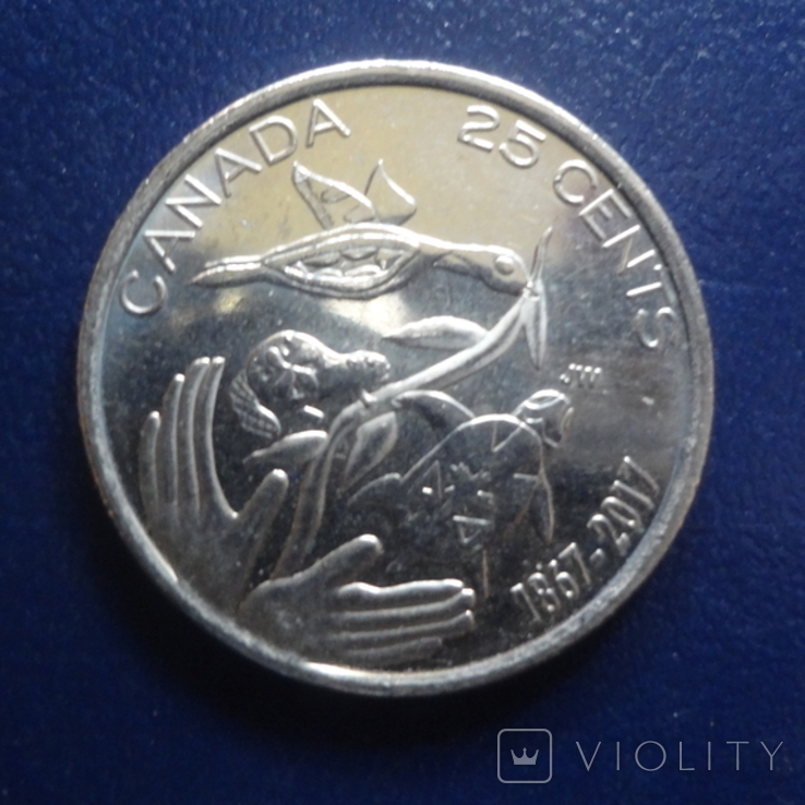 25 центов 2017 Канада (Г.13.23)~