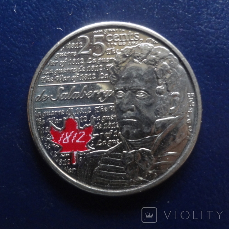 25 центов 2013 Канада (Г.13.25)~, фото №2