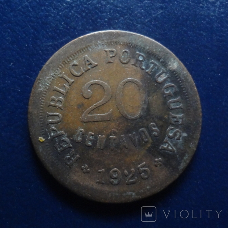 20 центаво 1925 Португалия (Г.14.14)~, фото №2