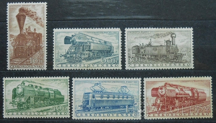 1959 г. Техника Паровозы Поезда Локомотивы (**) 6 марок