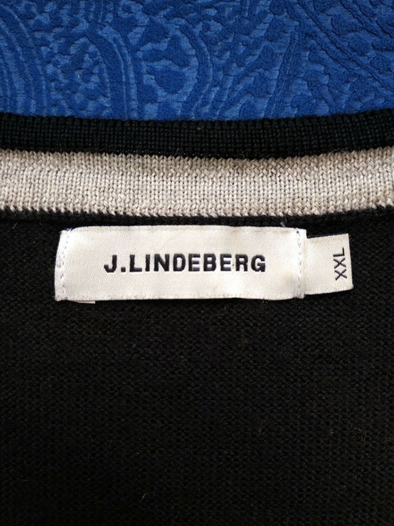 Джемпер. Пуловер J.LINDEBERG овечья шерсть p-p XXL(состояние нового), фото №7