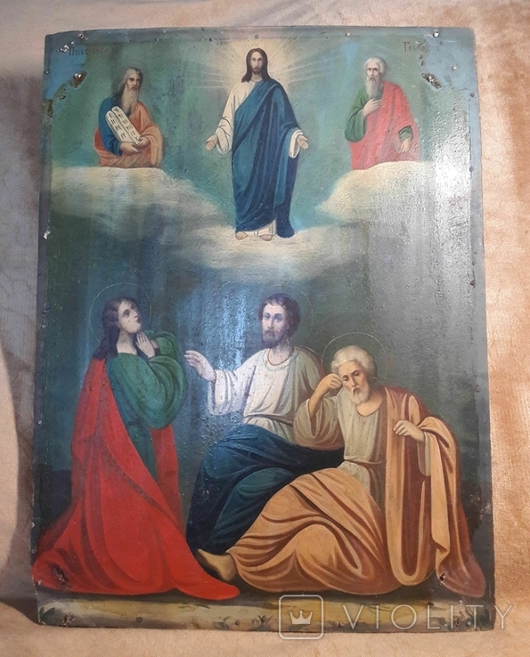 Большая икона "Преображение Господне", 415*310 мм., фото №2